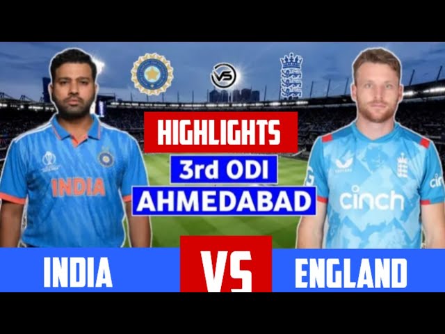 India vs England। 3rd ODI Cricket Match। Highlights। Abhi Cricket Tak।