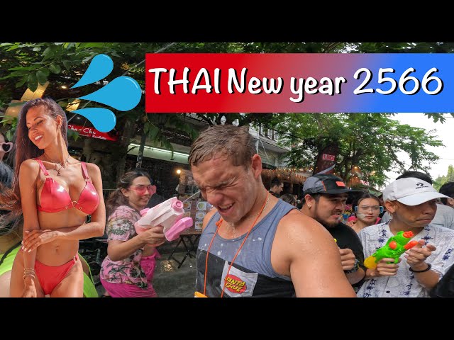 SONGKRAN in BANGKOK (Khaosan) 2024 I World record largest water festival