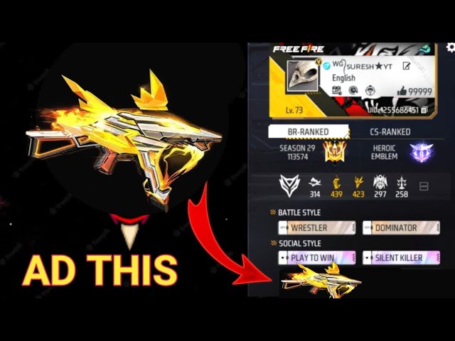 FREE FIRE BIO ME UMP GUN  SIGNATURE KESE  LAGAYE | FF BIO COLOUR CODE #ffbio