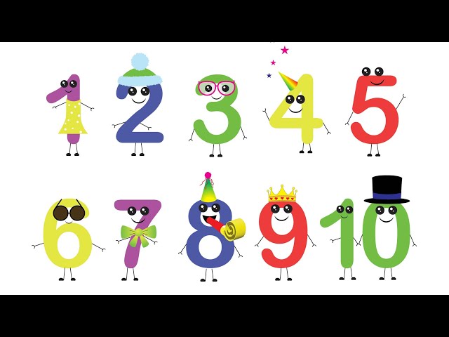 CUTE and FUN Numbers | Counting to 10  🔢✔️ #funlearning