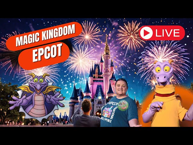 🔴  LIVE at Magic Kingdom & EPCOT – Rides, Parade & Festival of the Arts!