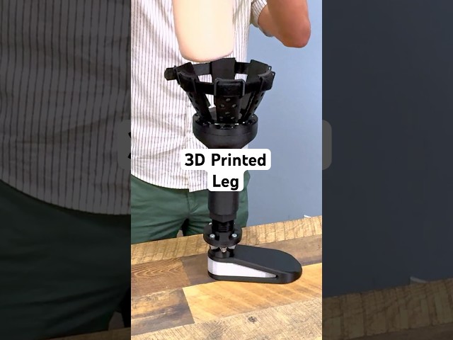 3D printed prosthetic leg #3dprinting #opensource #prosthetics