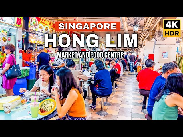 Singapore City Best Hawker Centre | Hong Lim Market & Food Centre Tour 🇸🇬🍜