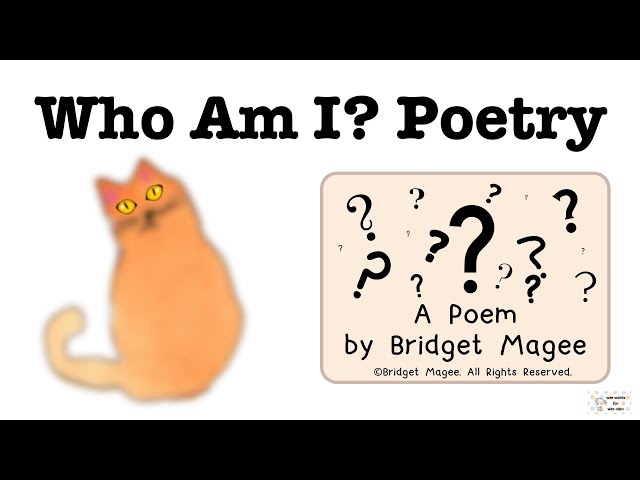 [Poetry for Preschoolers] Who Am I? Riddle Poem (Feline Version) #kidspoemvideo #cats #poetry