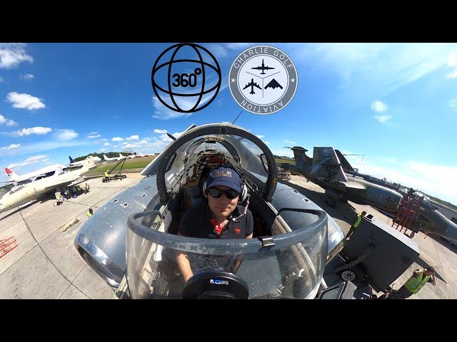 5K 360 Video! On Board Cockpit Blackburn Buccaneer High Power Engine Run XX894