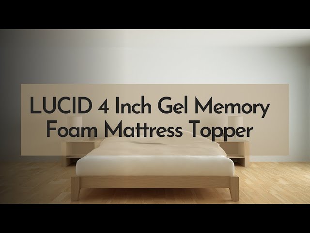 🔥 LUCID 4 Inch Gel Memory Foam Mattress Topper – Best Cooling & Comfort Upgrade in 2025