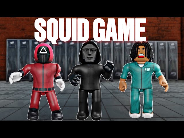 I made my own squid game In Roblox fight in a school