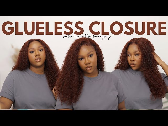 REDDISH BROWN| PERFECT Color, Full & Fluffy Wig!!| 100% GLUELESS PRE-EVERYTHING | SUNBER HAIR