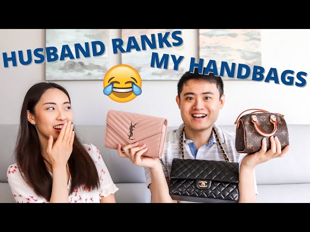 MY HUSBAND RANKS MY HANDBAGS *SO FUNNY!* | And I Try To Guess His Rankings - How Well Do I Know Him?