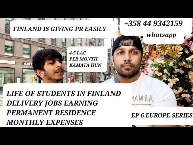 Ep 6 EUROPE SERIES LIFE OF STUDENT IN FINAND |EARNING REVEALED |DELIVERY JOBS #studentlife #finland