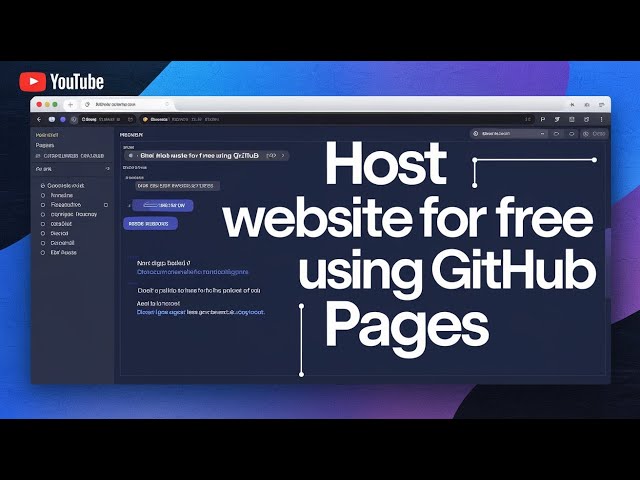 Host Website for free using GitHub Pages | Just in 3 mins