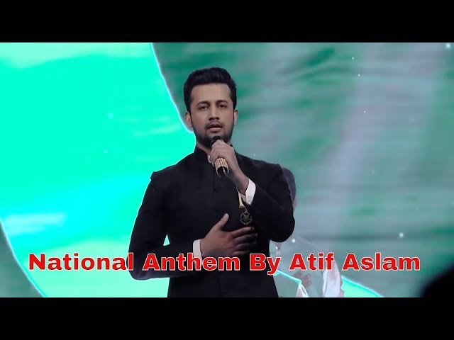 National Anthem By Atif Aslam In Hum Awards 2018 | HD Quality