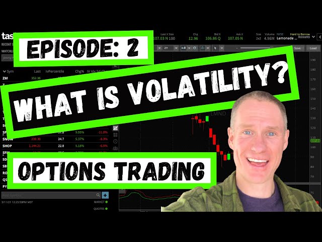 ✅  10 Principles of Options Trading - EPISODE #2: What is Volatility and How is it Used