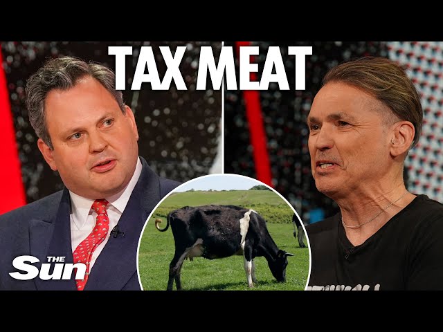 Tax MEAT so that Brits are 'steered' into going vegan, Labour donor blasts in fiery clash