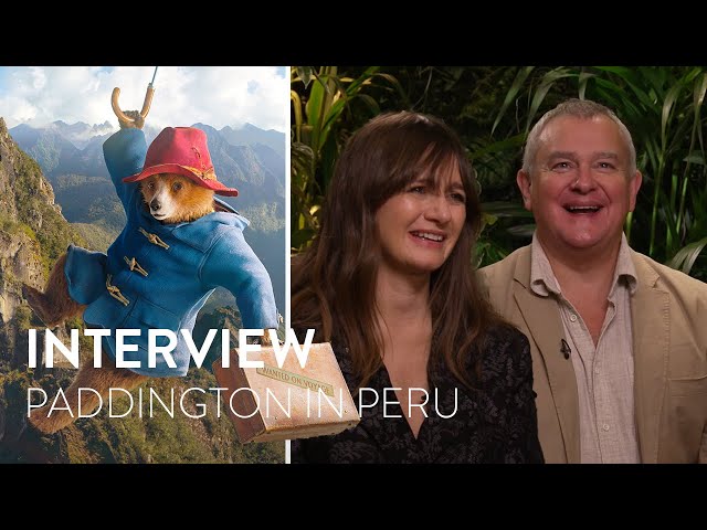 "You were much more well-read than I" Hugh Bonneville & Emily Mortimer on Paddington in Peru