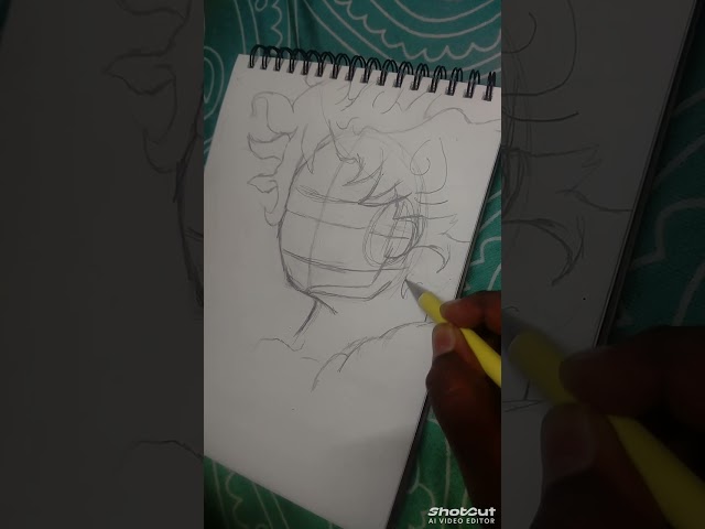 simple basics steps to draw monkey D luffy gear 5 # one piece # drawing# ABT Easy Drawing