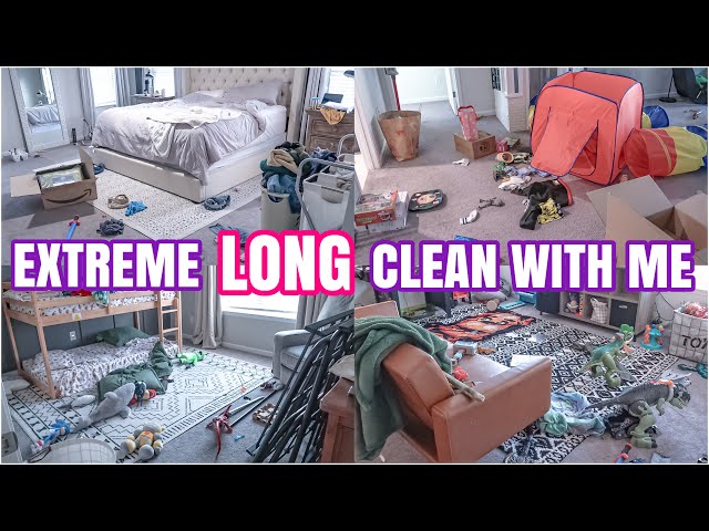 EXTREME LONG CLEAN WITH ME | MESSY HOUSE TRANSFORMATION | EXTREME CLEANING MOTIVATION 2025