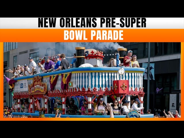 LIVE: New Orleans Hosts Pre-Super Bowl Parade Celebrating Football and Mardi Gras | News9