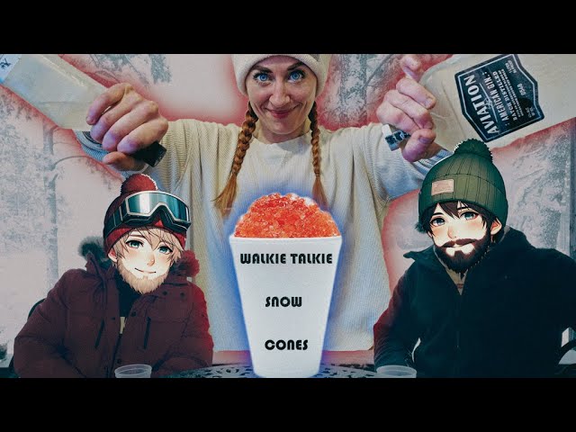 WE MADE THEM !! HOW TO MAKE SNOW-CONES DURING BLIZZARD !