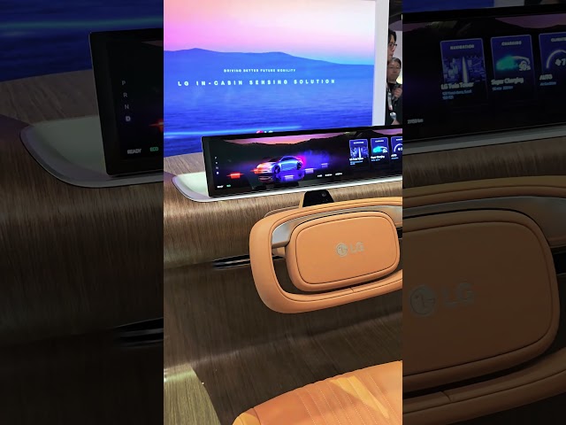 LG getting into the action with their version of AI car infotainment system. Still developing. #ces