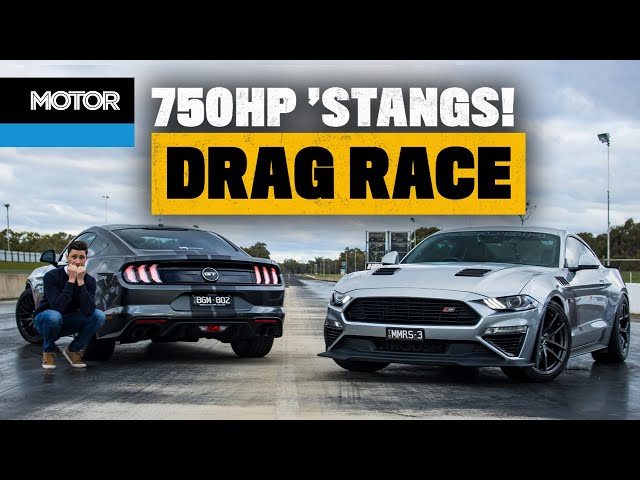 750hp Roush Mustang DRAG RACE! (scary fast!) | MOTOR