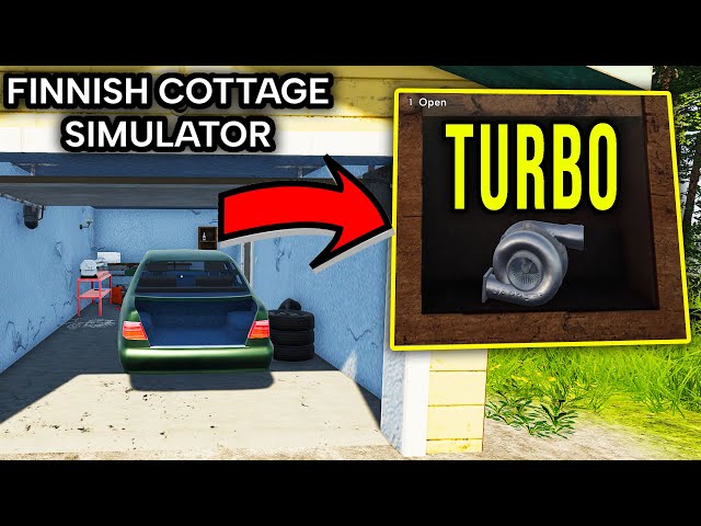 I FOUND A CAR AND A TURBO IN THE GARAGE! - Finnish Cottage Simulator