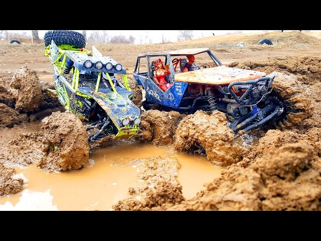 RC MUD Trucks 4x4 Trail — Axial Wraith VS WLtoys 10428 — RC Extreme Pictures