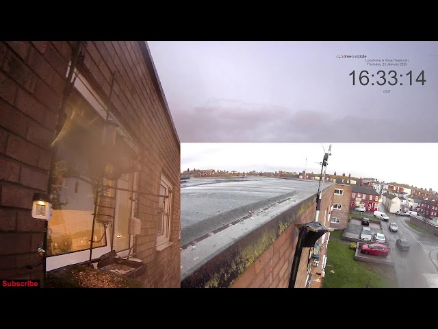 LIVE Great Yarmouth, Norfolk. Wild window birdcam & Weather