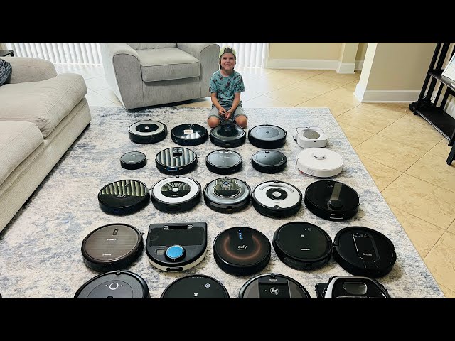 Our Entire Collection of 24 Robot Vacuums!!