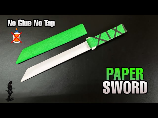 How to make a paper sword | paper katana