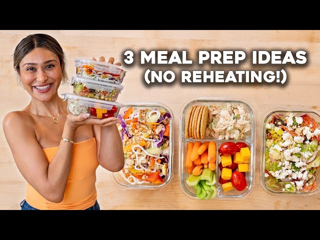 3 Meal Prep Ideas I No Reheating or Microwave Needed I Low Carb, Keto, Weight Loss