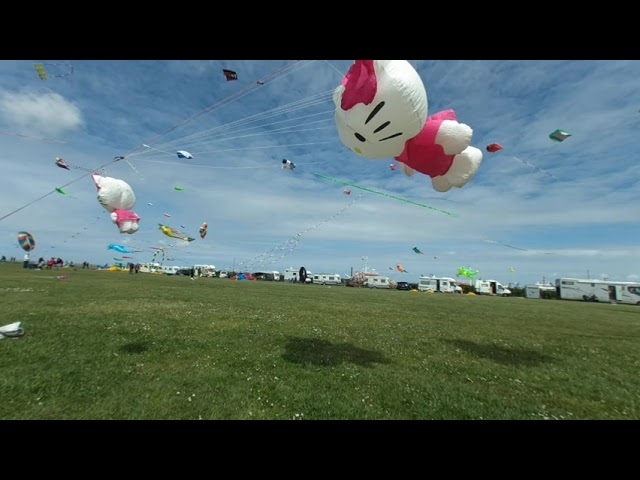 VR 180° 3D Ostfriesland Hello Kitty auf dem Drachenfest Norddeich Mai 2022