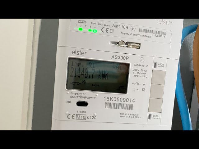 How to read Elster AS300P AM110R electricity meter