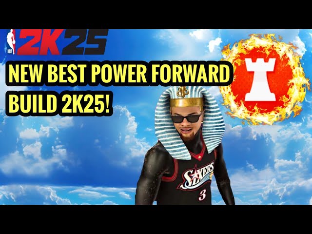 THE *NEW* BEST POWER FORWARD BUILD IN NBA 2K25! BEST GAME-BREAKING POWER FORWARD BUILD in NBA 2K25