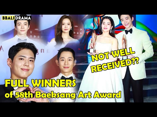 [ BBALI NEWS] FULL WINNERS of 58th Baeksang Arts Award 2022