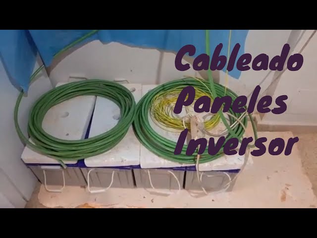 WIRING PANELS to Inverter in INSTALLATION step by step-SELF-CONSUMPTION photovoltaic V