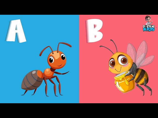 ABCD Alphabets | A to Z with Doctor Kids - ABC Songs and Rhymes Learning A for Ant B For Bee