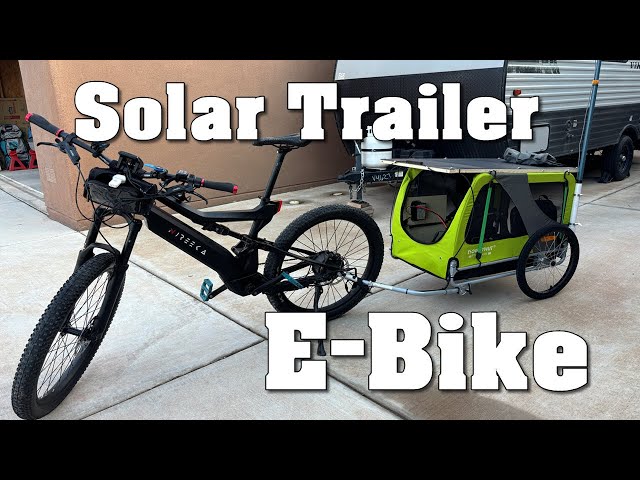 E-Bike Custom Build Project Solar Trailer Bike Shop Day