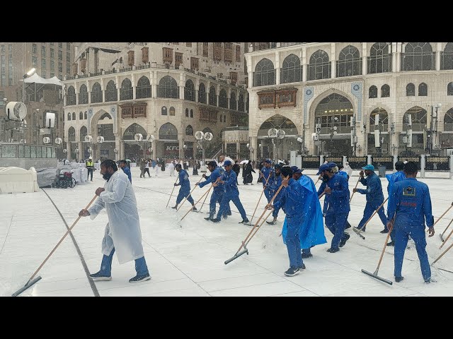 Today Heavy Rain in Makkah | Haram Shareef Umrah Zaireen ka Rash 2025 | Latest Umrah Update