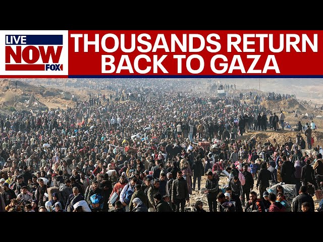 Middle-east conflict: Thousands return to Gaza since beginning of war