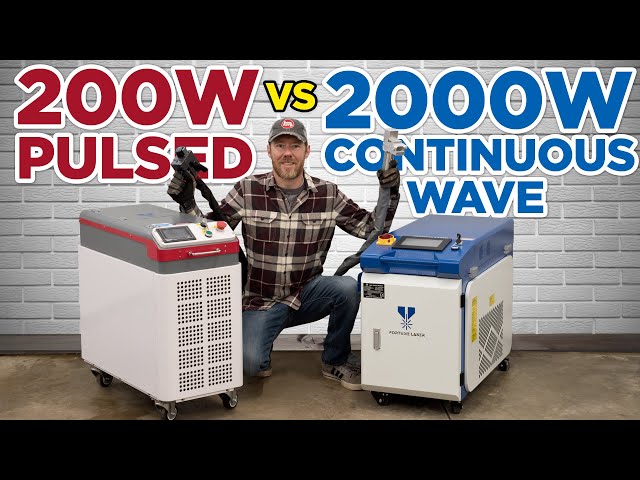 200w Pulsed vs 2000W Continuous Wave Laser Cleaning Machine Comparison Test