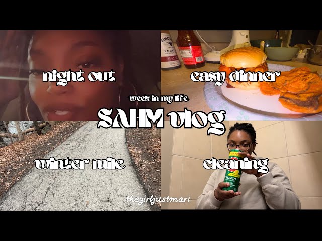 SAHM vlog: cleaning, shopping for cleaning supplies, easy dinner, kids lunch, date night, work out