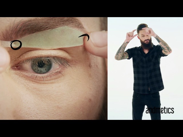 andmetics - it's for real men - BROW wax strips