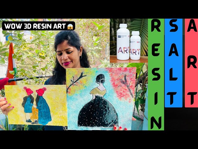 SALT RESIN ART | Unbelievable resin art | Resin for beginners Unique Art | wall hanging art reusable