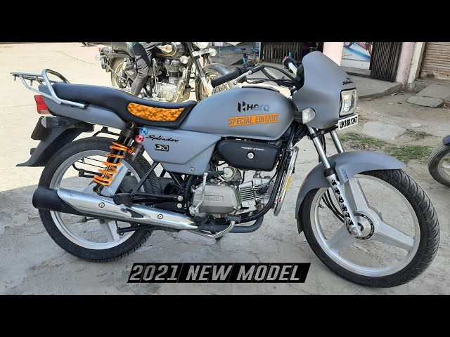 Hero Splendor Modified Into Matte Gray 2021.