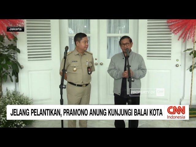 Jelang Pelantikan, Pramono Anung Kunjungi Balai Kota