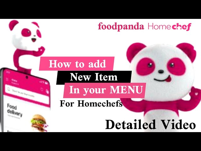 How to add New items in your MENU | Foodpanda Homechef| Basic video tutorial in Urdu #homechef