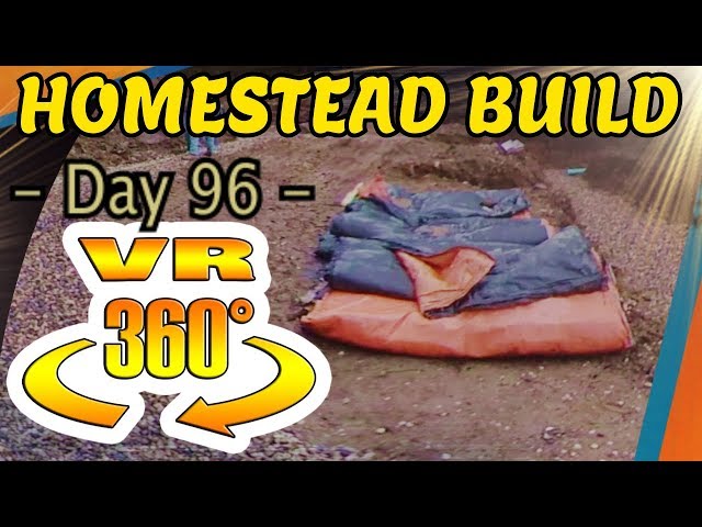 Homestead Building - Foundation Footing Being Measured, Initial Root Cellar Discussions