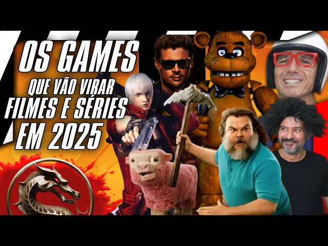 Jogos que VÃO VIRAR Filmes e Séries em 2025! Minecraft, Mortal Kombat 2 e Muito Mais! 🎮🎬 #review