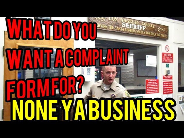 "NONE YA BUSINESS"1ST AMENDMENT AUDIT/W/SGV NEWS 1ST/ Santa Clarita sheriffs